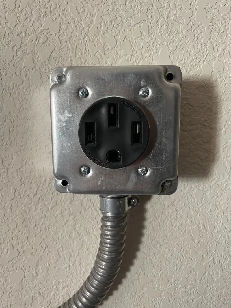 NEMA 14-50 outlet installed for Electrical Panel Upgrade in San Buenaventura (Ventura)